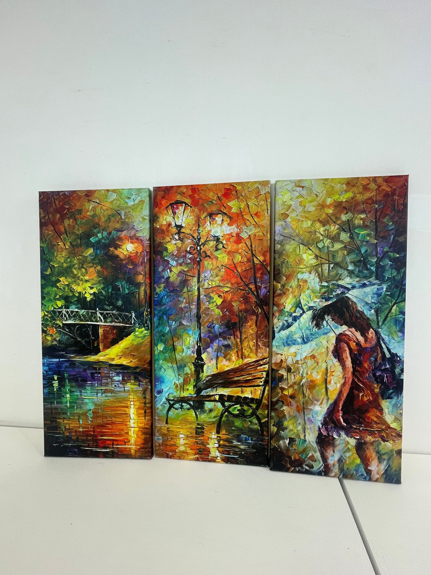 Aura of Autumn Canvas Split into 3  (Pre-loved)