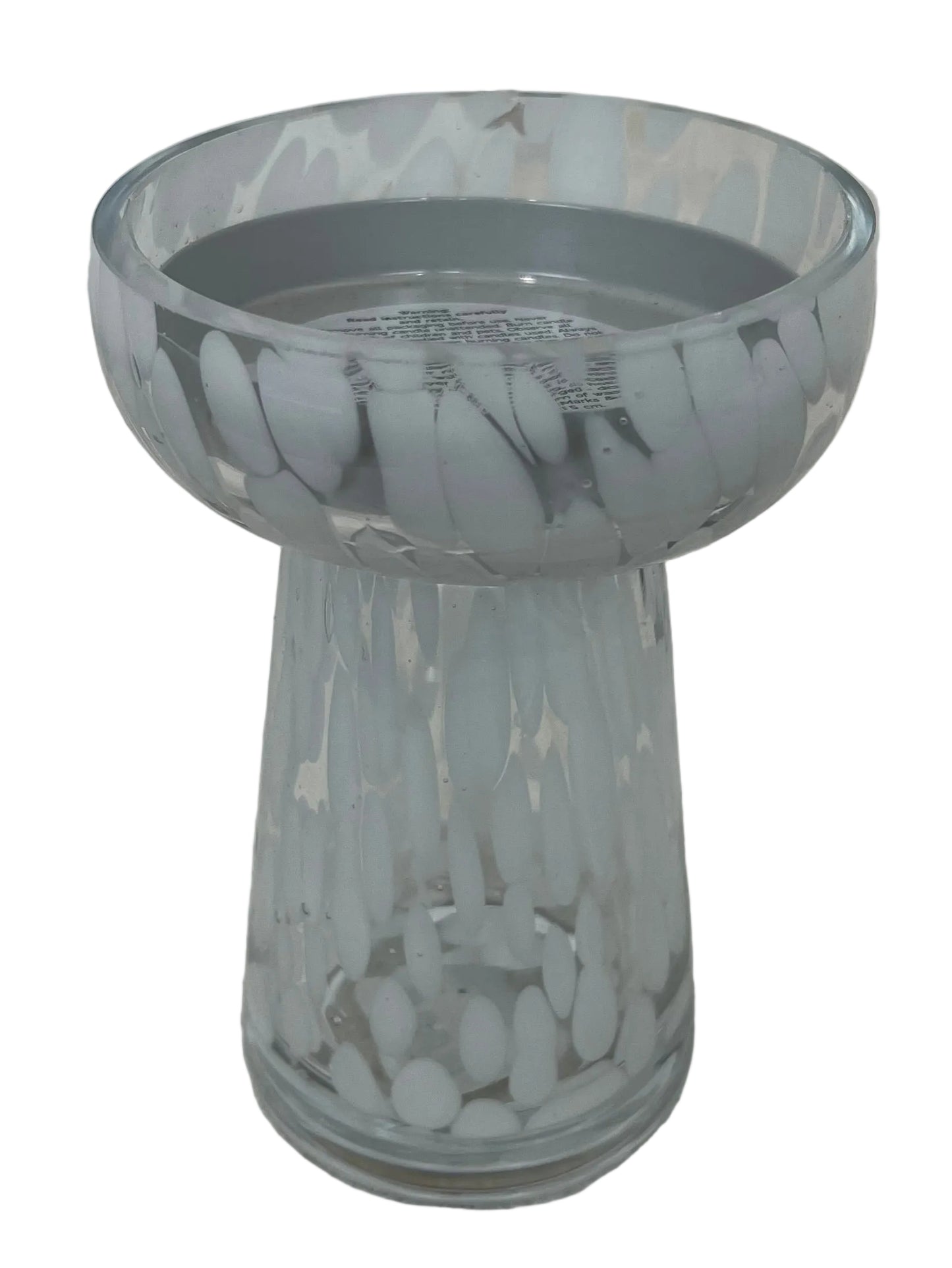 Glass Patterned Candle Holder (Pre-Loved)