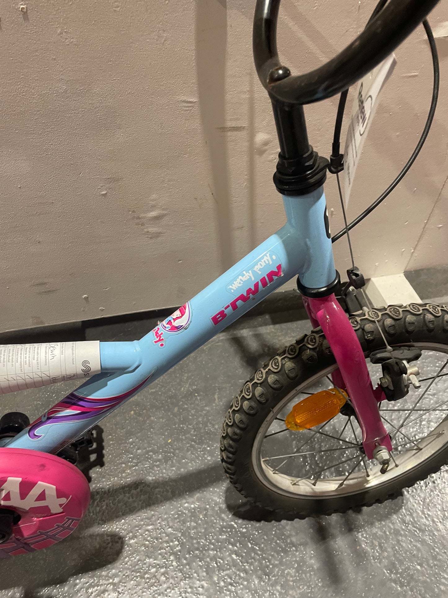 Serviced B-Twin Wendy Pony Children' Bike, 16" (Pre-Loved)