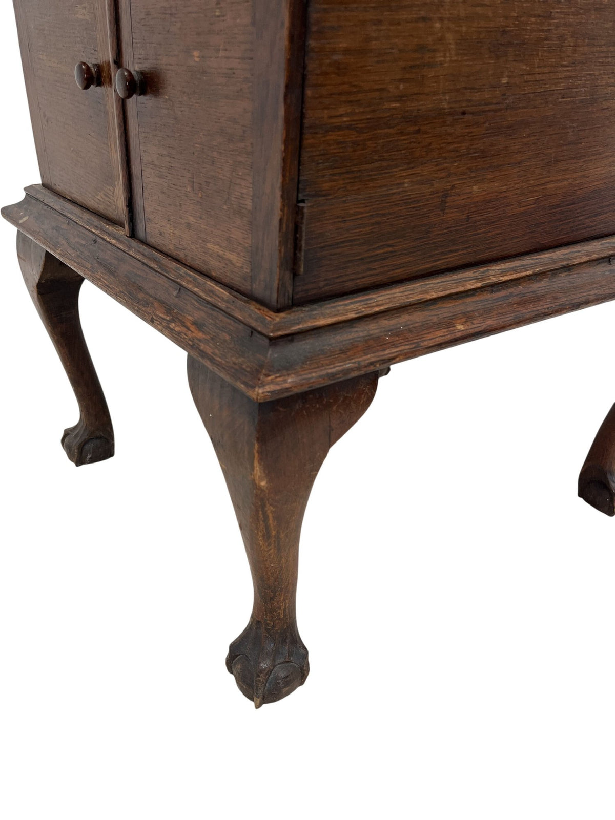 Antique Vintage Wood Claw Feet Storage Cabinet (Pre-Loved)