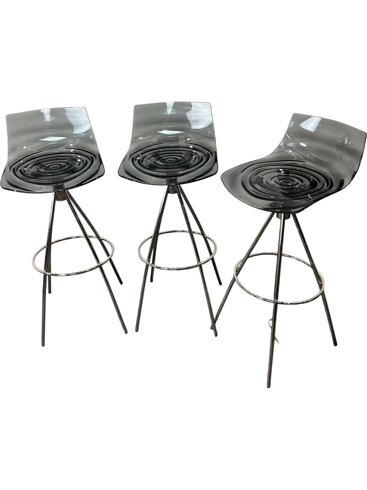Calligaris l'Eau Transparent Chrome Bar Stool (Pre-Loved)