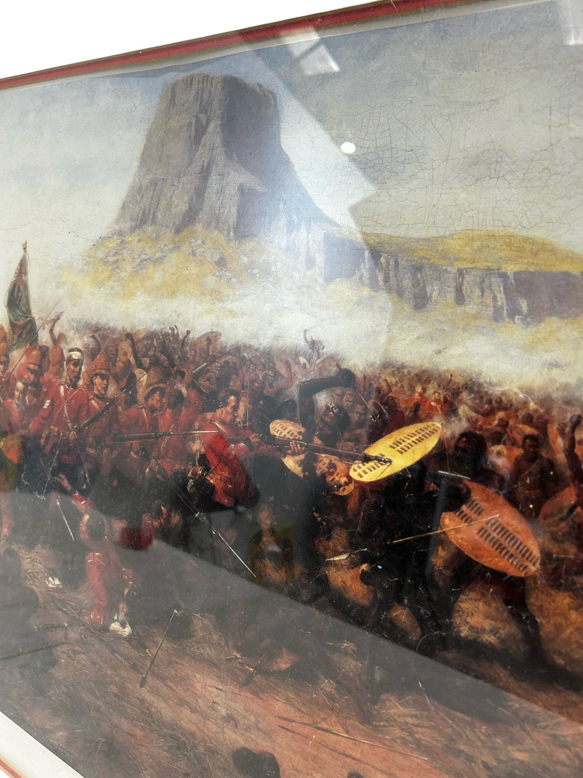 Battle of Isandlwana Framed Print Charles Edwin Fripp Anglo-Zulu War (Pre-Loved)