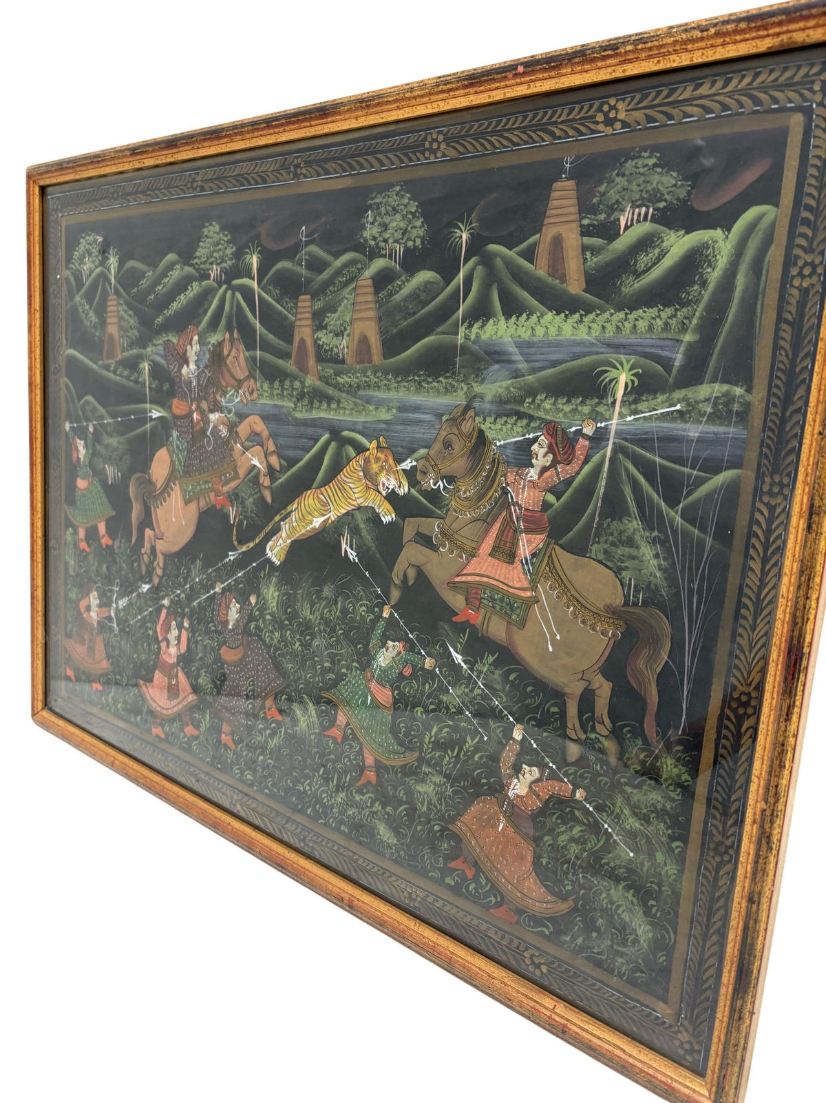 Framed Traditional Painting Battle Scene (Pre-Loved)