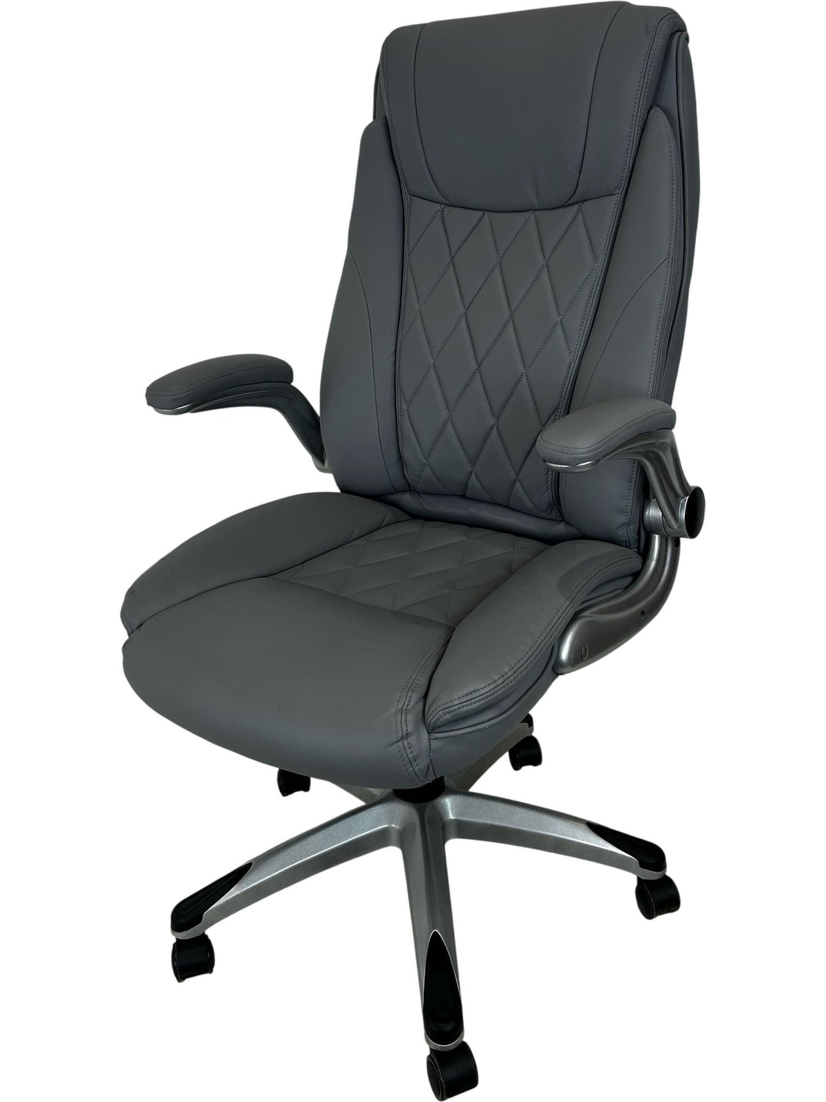 Grey High Back Swivel Office Chair (Pre-Loved)