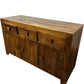 Vintage Solid Wood Sideboard with 3 Drawers & 2 Cupboards (Pre-Loved)