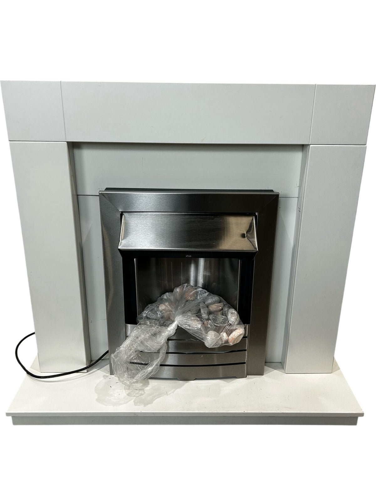 Helios Fire 1038 Electric Fireplace Suite White Surround (Pre-Loved)