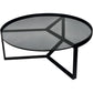'Made.com' Contemporary Glass Coffee Table Black Frame (Unused)