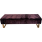 Upholstered Bench Purple Velvet (Pre-Loved)