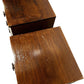 Pair of Retro 3 Drawer Bedside Cabinets Brown & Cream (Pre-Loved)