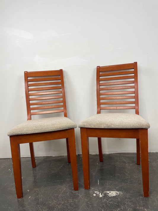 Brown Dining Chairs X2 (Pre-loved)