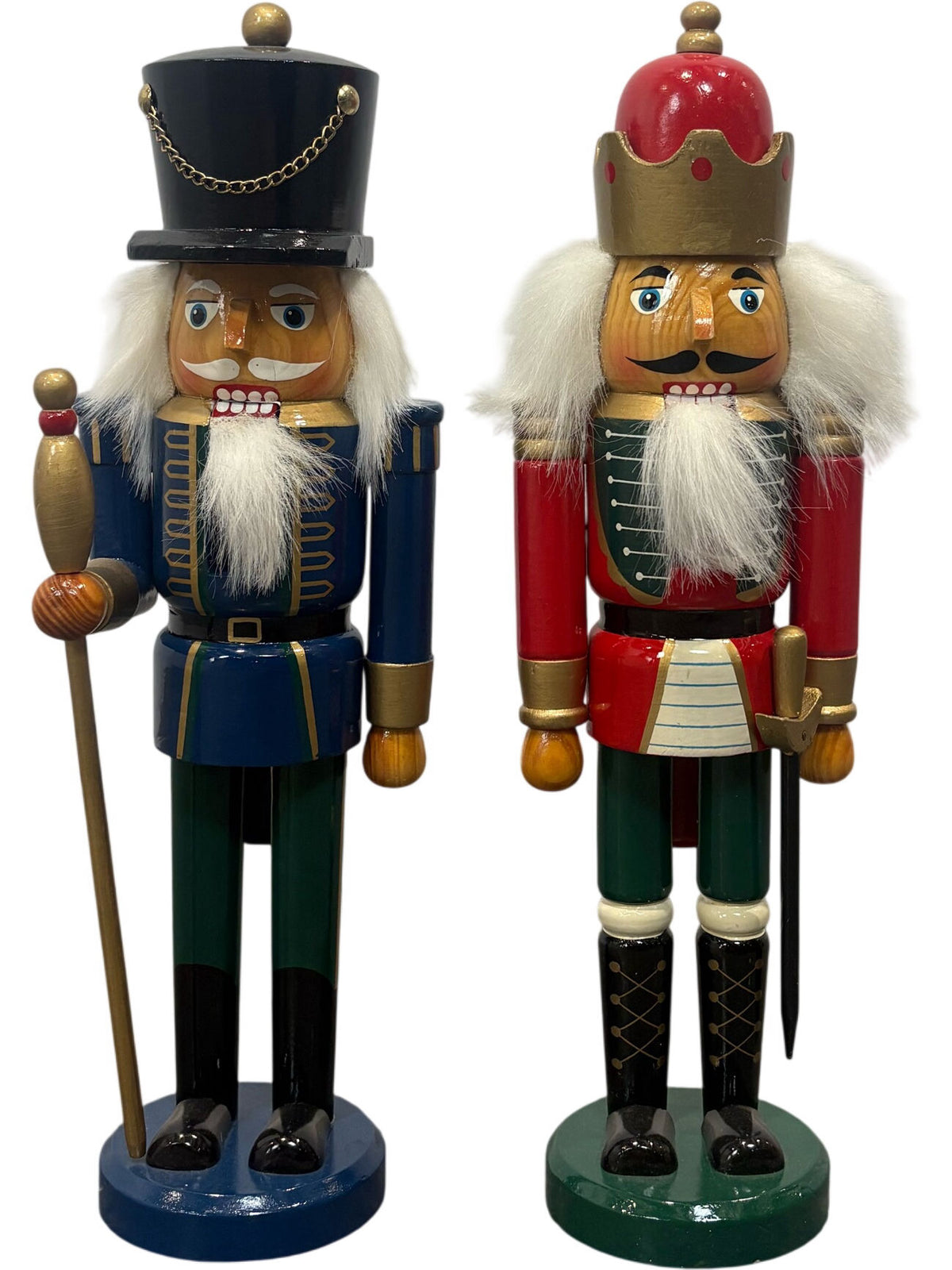 Traditions Wooden Nutcracker Set Multicolour Blue and Red