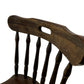 Vintage Wooden Dining Chair Turned Spindle Back Dark Wood Finish (Pre-Loved)