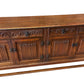 Vintage Wooden Sideboard Cabinet Floral Engraving (Pre-Loved)