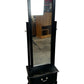 Black Cheval Standing Mirror with Storage Drawer (Pre-Loved)
