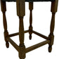 Wooden Stool Woven Rush Seat Turned Legs Square Footstool Brown (Pre-Loved)
