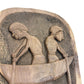 Unique Carved Wooden Chair with Artistic Backrest (Pre-Loved)