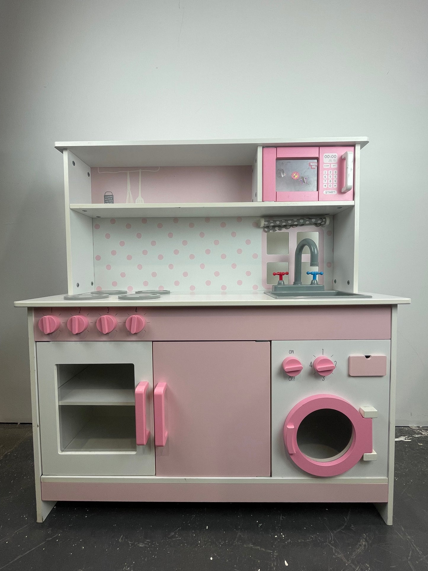 Pink Wooden Toy Kitchen (Pre-loved)