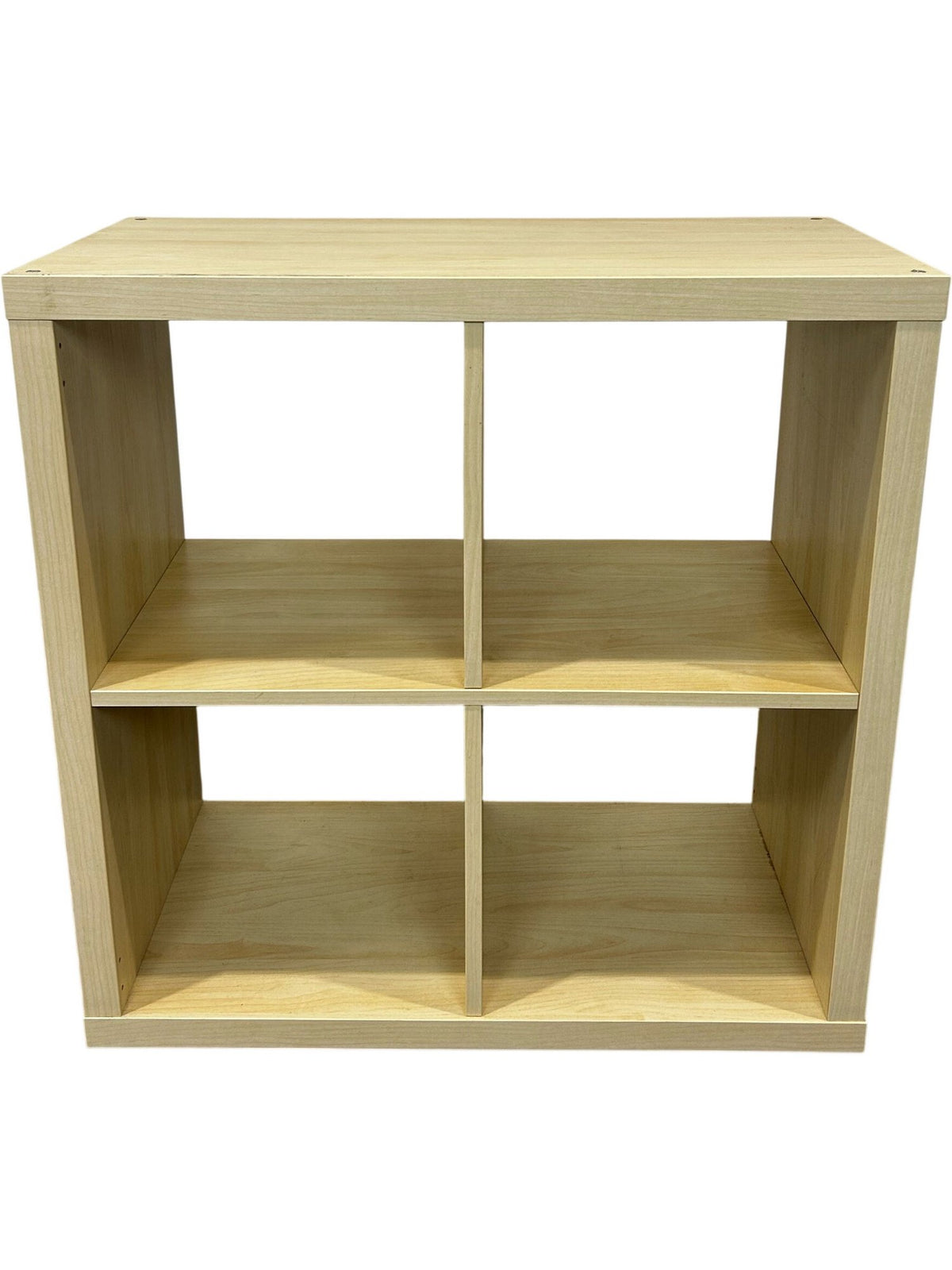 4 Cube Storage Unit Bookcase Shelving Organiser Natural Wood Finish (Pre-Loved)