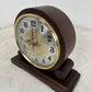 Vintage Style Wooden Shelf Clock with Gold Accents (Pre-Loved)