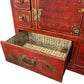 Chinese Dynasty Style Red Lacquered Handpainted Cabinet (Pre-Loved)