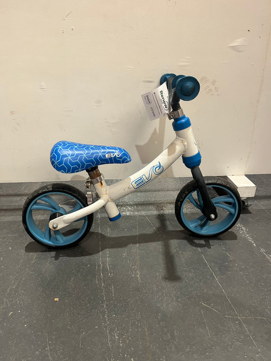 Evo Blue White 12” Children’s Balance Bike (Pre-Loved)