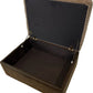 Large Brown Corduroy Storage Ottoman Footstool with Lift-Up Lid (Pre-Loved)