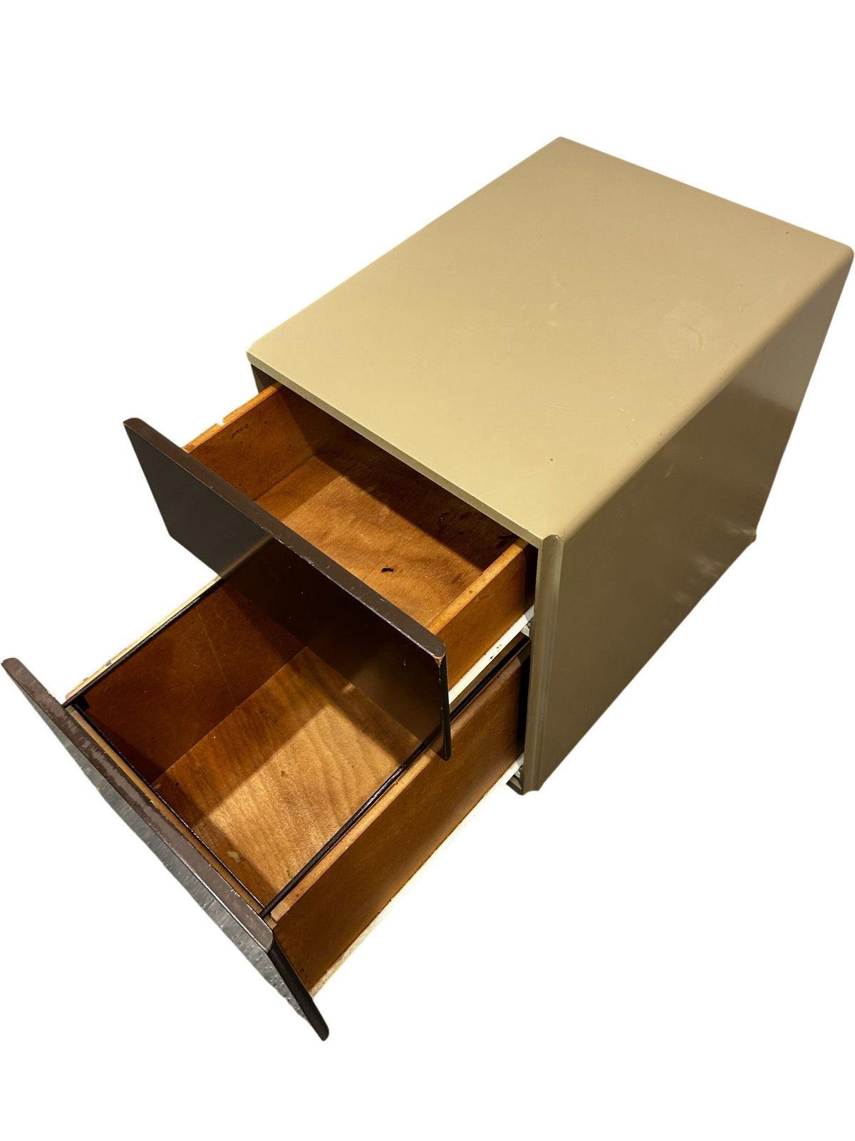 Metal 2 Drawer Mobile Filing Cabinet with Wheels (Pre-Loved)