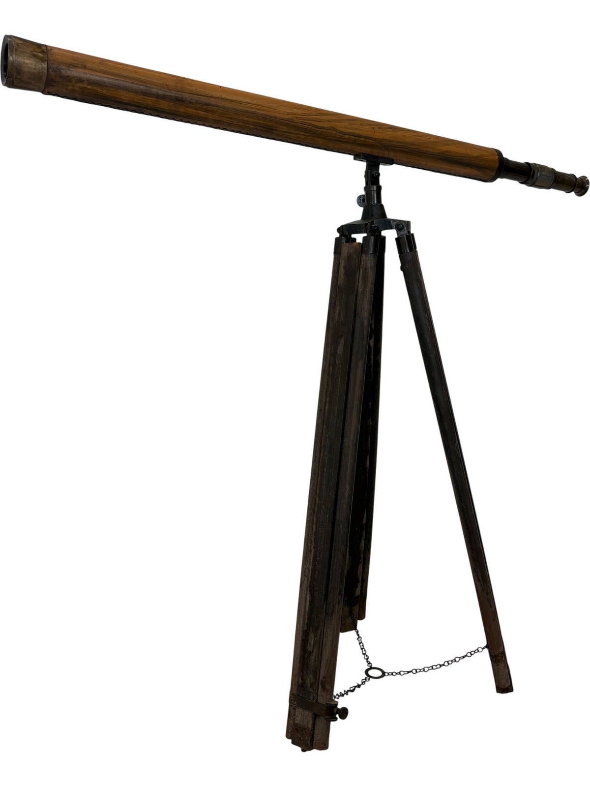 Vintage Wooden Telescope with Tripod Stand (Pre-Loved)