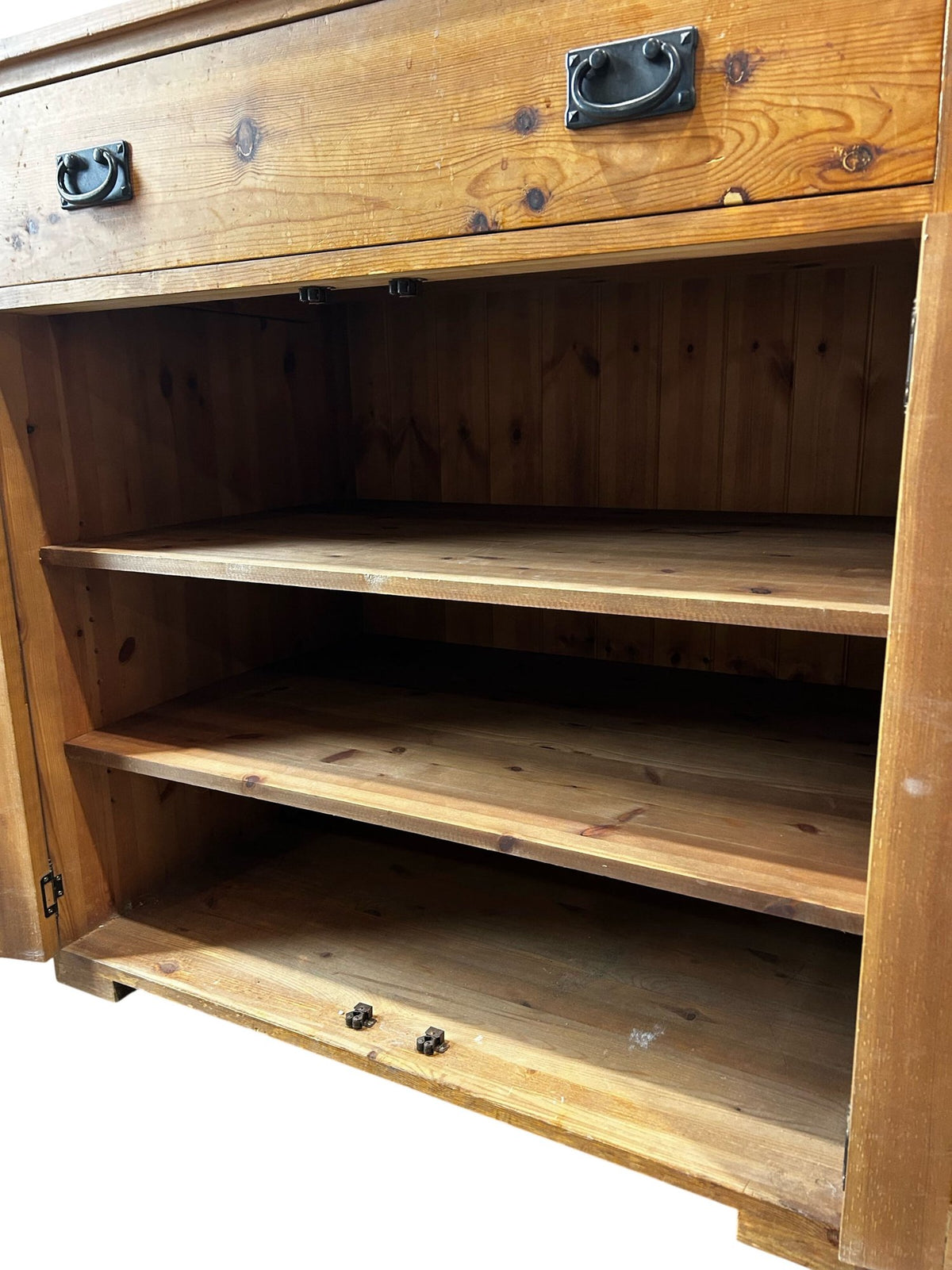 Rustic Pine Sideboard Storage Cabinet 2 Doors 1 Drawer (Pre-Loved)