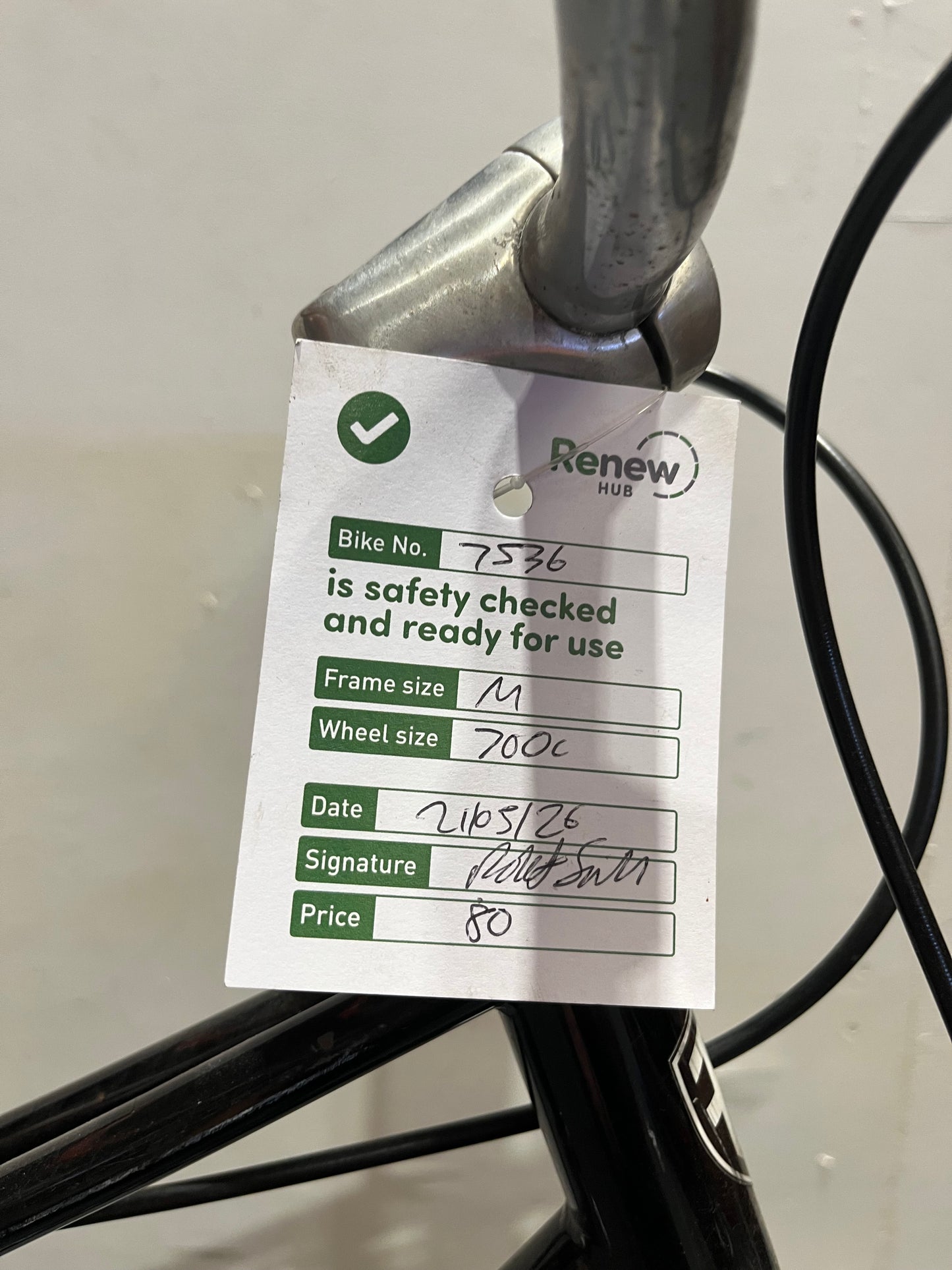 Foffa Black 700c Hybrid Bike (Pre-Loved)