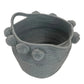 Light Grey Woven Fabric Storage Basket (Pre-Loved)