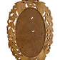 Vintage Hand-Carved Wood Oval Wall Mirror (Pre-Loved)