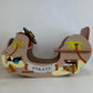 Children’s Style Brown Wooden Rocking Boat (Pre-loved)