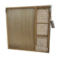 French Cane Wooden Mirror Cabinet (Pre-Loved)