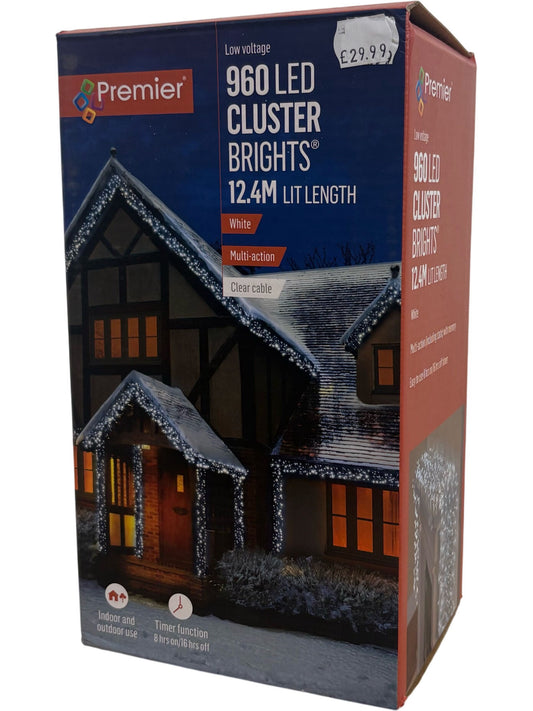 Premier 960 LED Cluster Brights 12.4M White (Unused)