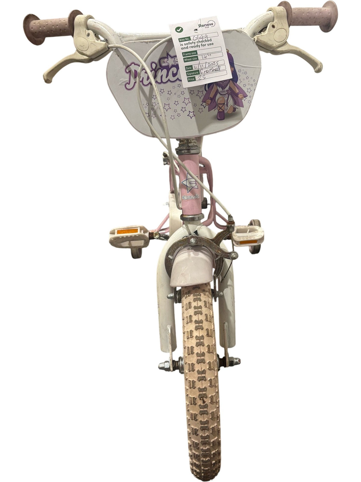 Serviced Disney Princess Kids Bike 14 Inch (Pre-Loved)