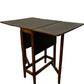 Drop Leaf Dining Table Foldable Compact Brown Wooden Table (Pre-Loved)