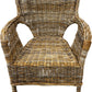 Rattan Armchair Natural Finish (Pre-Loved)