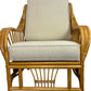 Mid Century Vintage Boho Bamboo Rattan Lounge Chairs Set of Two(Pre-Loved)