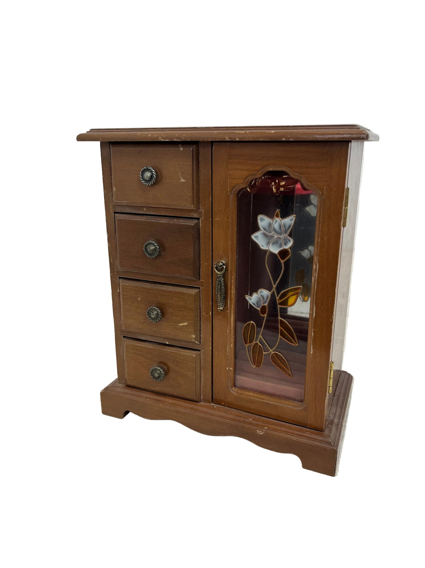 Vintage Wooden Jewellery Armoire Holder (Pre-Loved)
