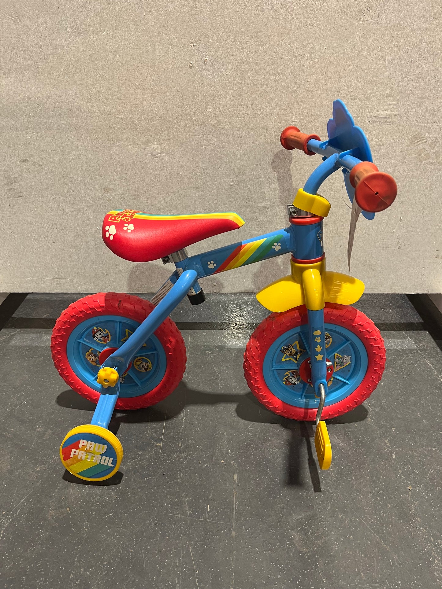 Paw Patrol Light Blue 10” Children’s Balance Bike With Stabilisers (Pre-Loved)