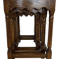 Vintage Nesting Table Set Solid Wood Brown Turned Legs (Pre-Loved)