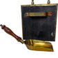 Antique Brass Coal Box with Shovel and Embossed Design Victorian (Pre-Loved)