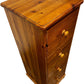 Solid Wood Pine Tallboy Chest of Drawers 4 Drawer Narrow Storage (Pre-Loved)