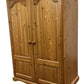 Wooden 2 Door Wardrobe Pine Style (Pre-Loved)