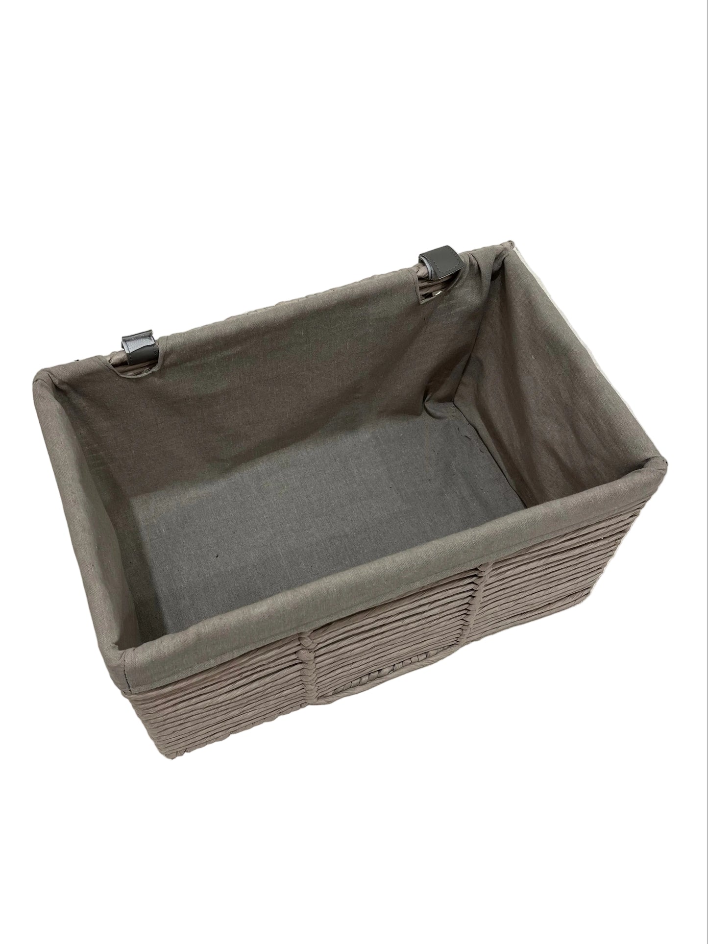 Purity Grey Woven Storage Trunk (Pre-Loved)