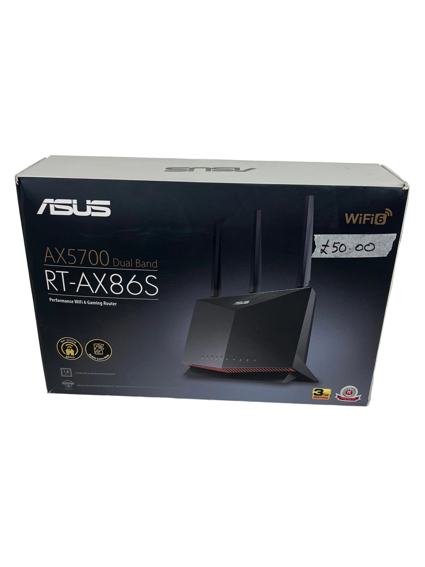 ASUS AX5700 Dual Band RT-AX86S WiFi 6 Gaming Router (Pre-Loved)