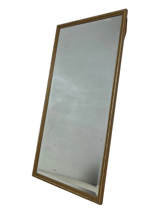 Vintage Style Gold Engraved Frame Medium Sized Wall Mirror (Pre-Loved)