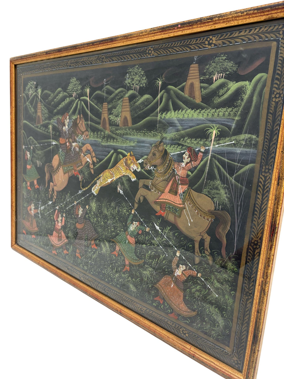 Framed Traditional Painting Battle Scene (Pre-Loved)