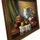 Vintage Still Life Painting With Fruit in Wooden Frame (Pre-Loved)